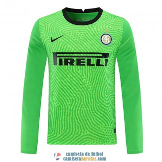 Camiseta Manga Larga Inter Milan Portero Green 2020/2021