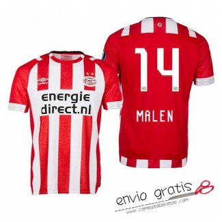 Camiseta PSV Eindhoven Primera Equipacion 14#MALEN 2018-2019