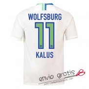 Camiseta VfL Wolfsburg Segunda Equipacion 11#KLAUS 2018-2019