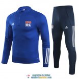 Olympique Lyonnais Sudadera De Entrenamiento Blue + Pantalon 2020/2021