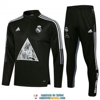 Real Madrid x Human Race Sudadera De Entrenamiento Black II + Pantalon 2021/2022