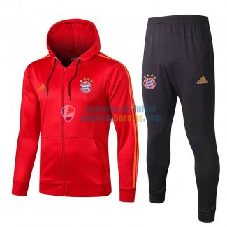 Bayern Munich Chaqueta Capucha Red + Pantalon 2019-2020