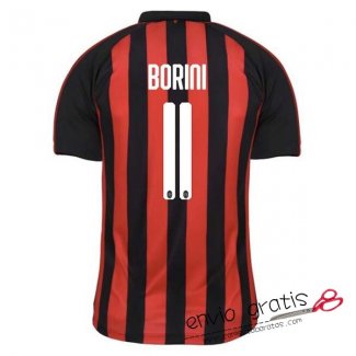 Camiseta AC Milan Primera Equipacion 11#BORINI 2018-2019