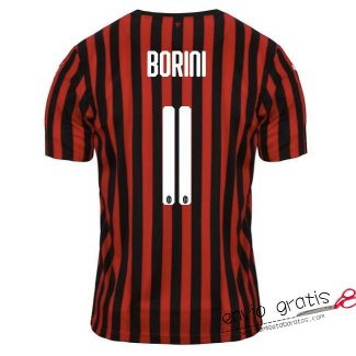 Camiseta AC Milan Primera Equipacion 11#BORINI 2019-2020