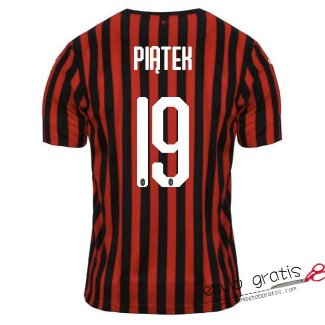 Camiseta AC Milan Primera Equipacion 19#PIATEK 2019-2020