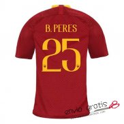 Camiseta AS Roma Primera Equipacion 25#B.PERES 2018-2019