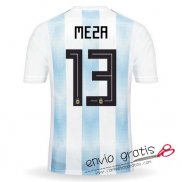 Camiseta Argentina Primera Equipacion 13#MEZA 2018