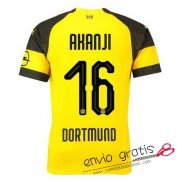 Camiseta Borussia Dortmund Primera Equipacion 16#AKANJI 2018-2019