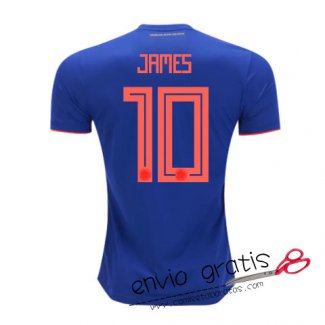 Camiseta Colombia Segunda Equipacion 10#JAMES 2018