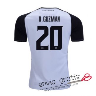 Camiseta Costa Rica Segunda Equipacion 20#D.GUZMAN 2018