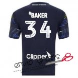 Camiseta Leeds United Segunda Equipacion 34#BAKER 2018-2019 Camiseta Leeds United Segunda Equipacion 34#BAKER 2018-2019