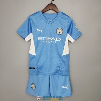 Camiseta Manchester City Ninos Primera Equipacion 2021/2022