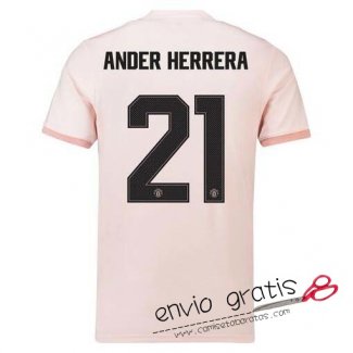 Camiseta Manchester United Segunda Equipacion 21#ANDER HERRERA Cup Printing 2018-2019