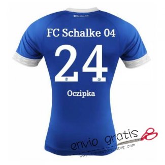 Camiseta Schalke 04 Primera Equipacion 24#Oczipka 2018-2019