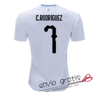 Camiseta Uruguay Segunda Equipacion 7#C.RODRIGUEZ 2018