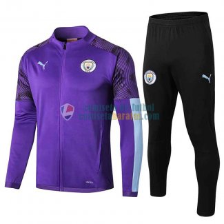 Manchester City Chaqueta Purple + Pantalon 2019-2020