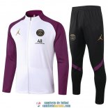 PSG x Jordan Chaqueta Purple + Pantalon 2020/2021 PSG x Jordan Chaqueta Purple + Pantalon 2020/2021