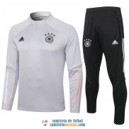 Alemania Sudadera De Entrenamiento Light Grey + Pantalon 2020/2021