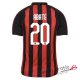 Camiseta AC Milan Primera Equipacion 20#ABATE 2018-2019