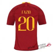 Camiseta AS Roma Primera Equipacion 20#FAZIO 2018-2019