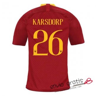 Camiseta AS Roma Primera Equipacion 26#KARSDORP 2018-2019