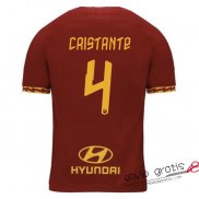 Camiseta AS Roma Primera Equipacion 4#CRISTANTE 2019-2020
