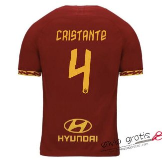 Camiseta AS Roma Primera Equipacion 4#CRISTANTE 2019-2020