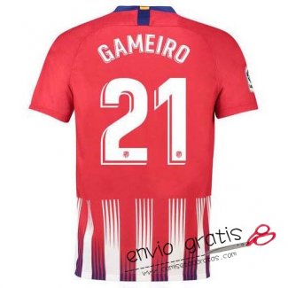 Camiseta Atletico de Madrid Primera Equipacion 21#GAMEIRO 2018-2019