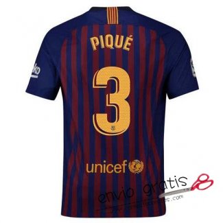 Camiseta Barcelona Primera Equipacion 3#PIQUE 2018-2019