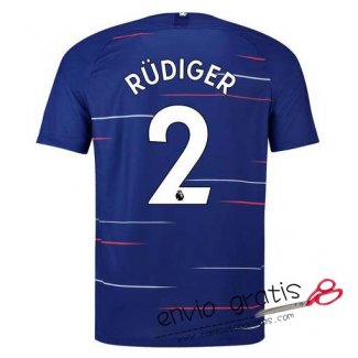 Camiseta Chelsea Primera Equipacion 2#RUDIGER 2018-2019