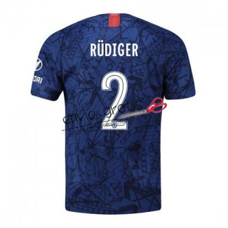 Camiseta Chelsea Primera Equipacion 2 RUDIGER 2019-2020 Cup