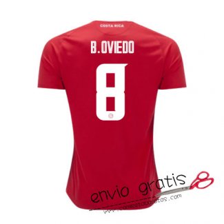 Camiseta Costa Rica Primera Equipacion 8#B.OVIEDO 2018