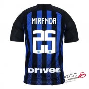 Camiseta Inter Milan Primera Equipacion 25#MIRANDA 2018-2019