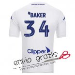 Camiseta Leeds United Primera Equipacion 34#BAKER 2018-2019 Camiseta Leeds United Primera Equipacion 34#BAKER 2018-2019
