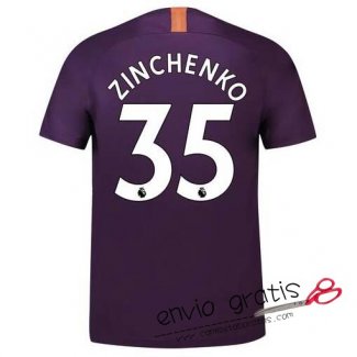 Camiseta Manchester City Tercera Equipacion 35#ZINCHENKO 2018-2019