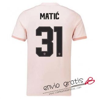 Camiseta Manchester United Segunda Equipacion 31#MATIC Cup Printing 2018-2019