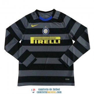 Camiseta Manga Larga Inter Milan Tercera Equipacion 2020/2021