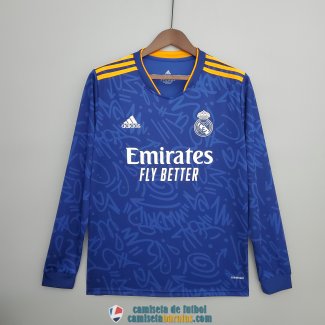 Camiseta Manga Larga Real Madrid Segunda Equipacion 2021/2022