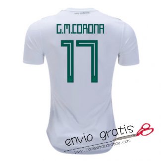 Camiseta Mexico Segunda Equipacion 17#G.M.CORONA 2018