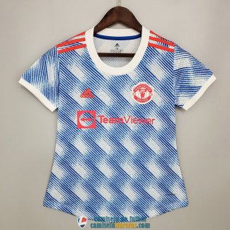 Camiseta Mujer Manchester United Segunda Equipacion 2021/2022