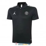 Camiseta PSG x Jordan Polo Black 2020/2021 Camiseta PSG x Jordan Polo Black 2020/2021
