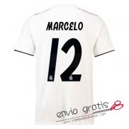 Camiseta Real Madrid Primera Equipacion 12#MARCELO 2018-2019