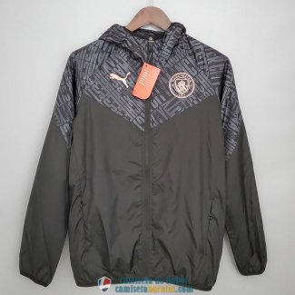 Manchester City Chaqueta Rompevientos Black Gray 2021/2022