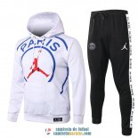 PSG x JORDAN Sudadera Capucha White + Pantalon Black 2020/2021 PSG x JORDAN Sudadera Capucha White + Pantalon Black 2020/2021
