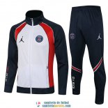 PSG x Jordan Chaqueta White Navy + Pantalon Navy 2021/2022 PSG x Jordan Chaqueta White Navy + Pantalon Navy 2021/2022
