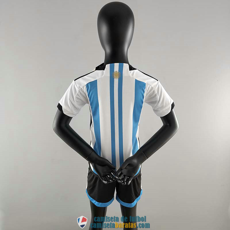 Primera Camiseta Argentina 2022 Nino