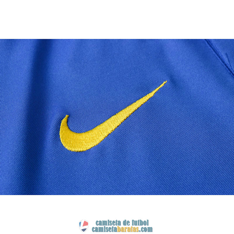 Camiseta Barcelona Polo Blue Red 2020/2021