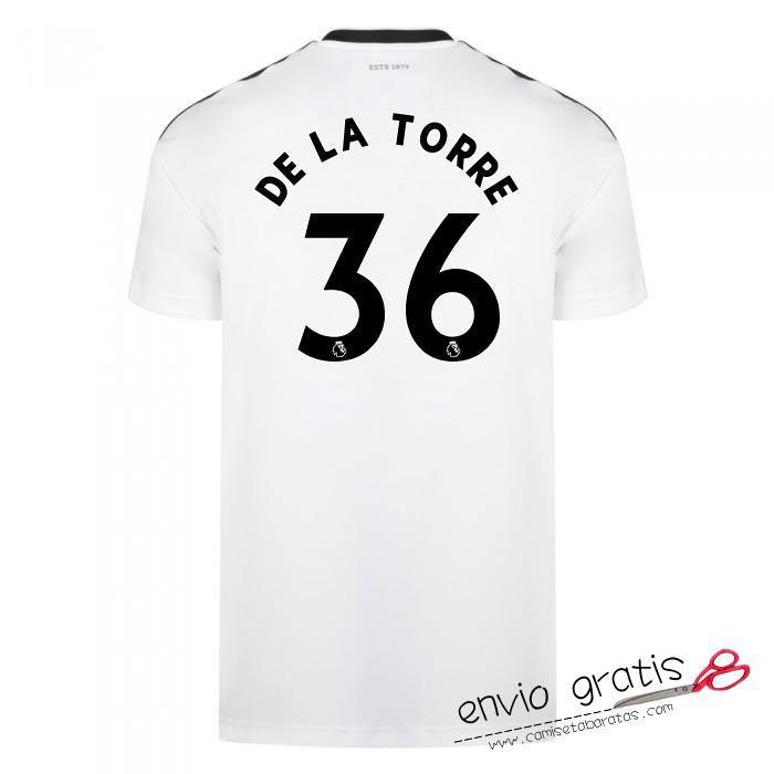 Camiseta Fulham Primera Equipacion 36#DE LA TORRE 2018-2019 Camiseta Fulham Primera Equipacion 36#DE LA TORRE 2018-2019