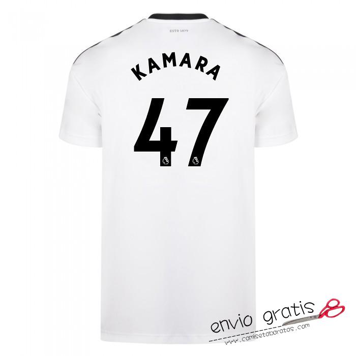 Camiseta Fulham Primera Equipacion 47#KAMARA 2018-2019 Camiseta Fulham Primera Equipacion 47#KAMARA 2018-2019