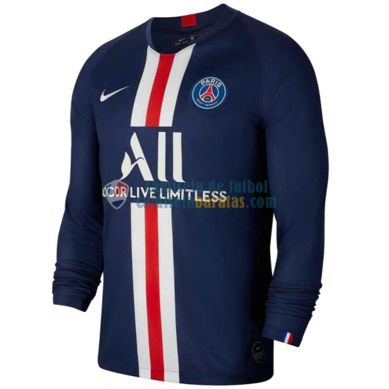 Camiseta Manga Larga PSG Primera Equipacion 2019-2020 Camiseta Manga Larga PSG Primera Equipacion 2019-2020